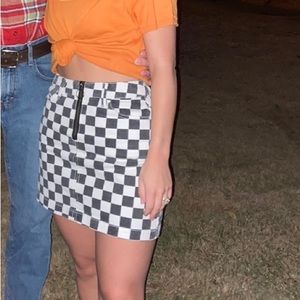 Urban outfitters checkered skirt